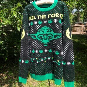 Yoda Christmas Sweater, Size XL